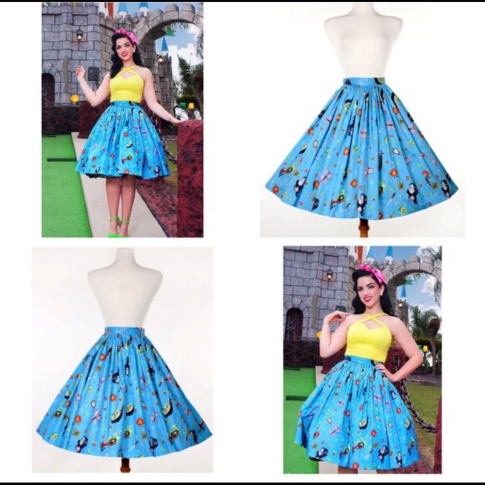 Rare Disney Snow White Pinupgirl PUG Jenny Skirt Pinup Retro
